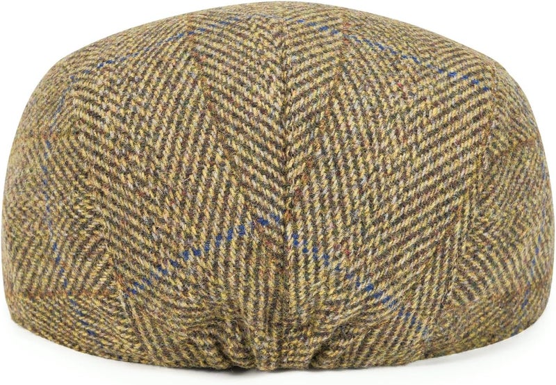 FEINION Men Wool Blend Flat Cap Tweed Newsboy Ivy Hat - Image 5